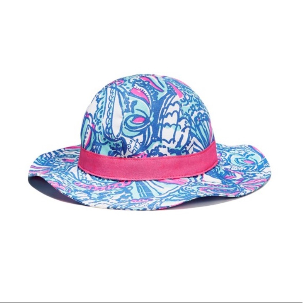 Lilly Pulitzer My Fans Rounded Floppy Sun Hat